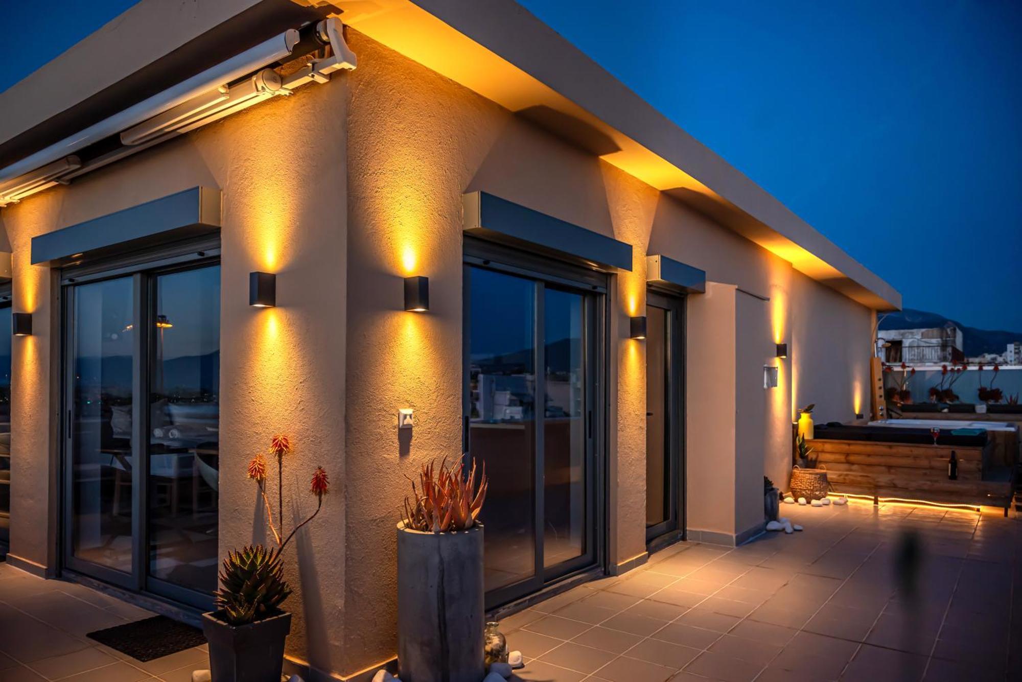 Majestic Penthouse In The Heart Of Patra Leilighet Eksteriør bilde